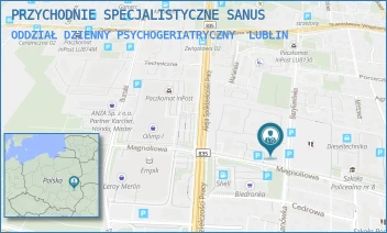 ODDZIAŁ DZIENNY PSYCHOGERIATRYCZNY - PRZYCHODNIE SPECJALISTYCZNE SANUS - MAGNOLIOWA 4,  LUBLIN