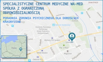PORADNIA ZDROWIA PSYCHICZNEGO DLA DOROSŁYCH - SPECJALISTYCZNE CENTRUM MEDYCZNE WA-MED SPÓŁKA Z OGRANICZONĄ ODPOWIEDZIALNOŚCIĄ - BROWARNA 6,  KRASNYSTAW