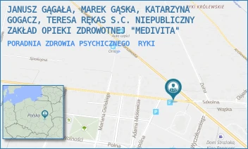 PORADNIA ZDROWIA PSYCHICZNEGO - NIEPUBLICZNY ZAKŁAD OPIEKI ZDROWOTNEJ MEDIVITA SPÓŁKA Z OGRANICZONĄ ODPOWIEDZIALNOŚCIĄ - WARSZAWSKA 100,  RYKI
