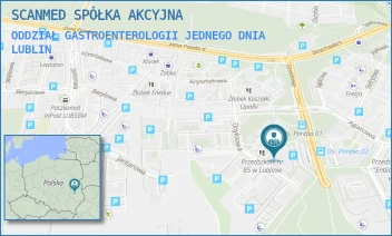 ODDZIAŁ GASTROENTEROLOGII JEDNEGO DNIA - SCANMED SPÓŁKA AKCYJNA - ONYKSOWA 10,  LUBLIN