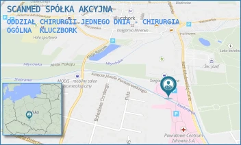 ODDZIAŁ CHIRURGII JEDNEGO DNIA - CHIRURGIA OGÓLNA - SCANMED SPÓŁKA AKCYJNA - UL. SKŁODOWSKIEJ-CURIE 21,  KLUCZBORK