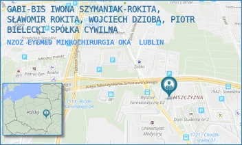 NZOZ EYEMED MIKROCHIRURGIA OKA - CENTRUM OKULISTYCZNE EYEMED SPÓŁKA Z O.O. - WITOLDA CHODŹKI 13,  LUBLIN