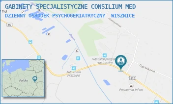 DZIENNY OŚRODEK PSYCHOGERIATRYCZNY - GABINETY SPECJALISTYCZNE CONSILIUM MED - WARSZAWSKA 88,  WISZNICE