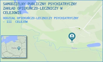 ODDZIAŁ OPIEKUŃCZO-LECZNICZY PSYCHIATRYCZNY - III - SAMODZIELNY PUBLICZNY PSYCHIATRYCZNY  ZAKŁAD OPIEKUŃCZO-LECZNICZY W CELEJOWIE - CELEJÓW 68,  CELEJÓW
