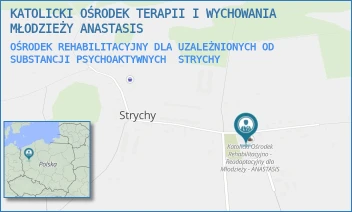 OŚRODEK REHABILITACYJNY DLA UZALEŻNIONYCH OD SUBSTANCJI PSYCHOAKTYWNYCH - KATOLICKI OŚRODEK TERAPII I WYCHOWANIA MŁODZIEŻY ANASTASIS - STRYCHY 42,  STRYCHY