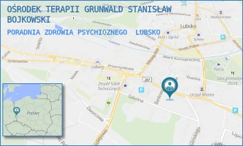 PORADNIA ZDROWIA PSYCHICZNEGO - OŚRODEK TERAPII GRUNWALD STANISŁAW BOJKOWSKI - UL. XX-LECIA PRL 16/A,  LUBSKO