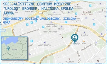 JEDNODNIOWY ODDZIAŁ UROLOGICZNY - SPECJALISTYCZNE CENTRUM MEDYCZNE "UROLOG" BROMBER, HALIŃSKA SPÓŁKA JAWNA - UL. ANIELI KRZYWOŃ 2,  ZIELONA GÓRA