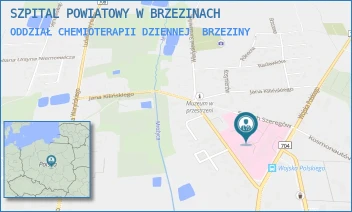 ODDZIAŁ CHEMIOTERAPII DZIENNEJ - SZPITAL POWIATOWY W BRZEZINACH - UL. MARII SKŁODOWSKIEJ-CURIE 6,  BRZEZINY