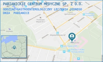 ODDZIAŁ GASTROENTEROLOGICZNY LECZENIA JEDNEGO DNIA - PABIANICKIE CENTRUM MEDYCZNE SP. Z O.O. - UL. JANA PAWŁA II 68,  PABIANICE