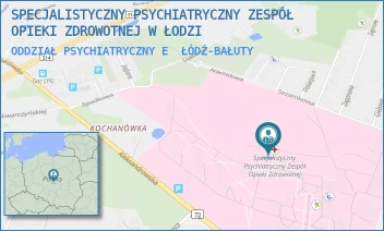 ODDZIAŁ PSYCHIATRYCZNY E - SPECJALISTYCZNY PSYCHIATRYCZNY ZESPÓŁ OPIEKI ZDROWOTNEJ W ŁODZI - UL. ALEKSANDROWSKA 159,  ŁÓDŹ-BAŁUTY
