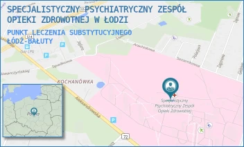 PUNKT LECZENIA SUBSTYTUCYJNEGO - SPECJALISTYCZNY PSYCHIATRYCZNY ZESPÓŁ OPIEKI ZDROWOTNEJ W ŁODZI - UL. ALEKSANDROWSKA 159,  ŁÓDŹ-BAŁUTY
