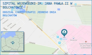ODDZIAŁ CHEMIOTERAPII JEDNEGO DNIA - SZPITAL WOJEWÓDZKI IM. JANA PAWŁA II W BEŁCHATOWIE - UL. CZAPLINIECKA 123,  BEŁCHATÓW