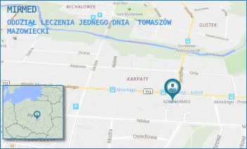 ODDZIAŁ LECZENIA JEDNEGO DNIA - MIRMED - UL. JÓZEFA MONTWIŁŁA MIRECKIEGO 90,  TOMASZÓW MAZOWIECKI