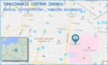 ODDZIAŁ PSYCHIATRYCZNY - TOMASZOWSKIE CENTRUM ZDROWIA - UL. JANA PAWŁA II 35,  TOMASZÓW MAZOWIECKI