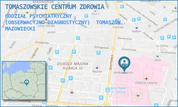 ODDZIAŁ PSYCHIATRYCZNY (OBSERWACYJNO-DIAGNOSTYCZNY) - TOMASZOWSKIE CENTRUM ZDROWIA - UL. JANA PAWŁA II 35,  TOMASZÓW MAZOWIECKI