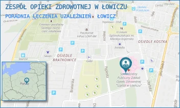 PORADNIA LECZENIA UZALEŻNIEŃ - ZESPÓŁ OPIEKI ZDROWOTNEJ W ŁOWICZU - UL. UŁAŃSKA 28,  ŁOWICZ