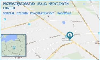 ODDZIAŁ DZIENNY PSYCHIATRYCZNY - PRZEDSIĘBIORSTWO USŁUG MEDYCZNYCH COGITO - UL. IGNACEGO KRASICKIEGO 78,  RADOMSKO