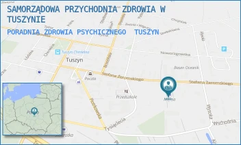 PORADNIA ZDROWIA PSYCHICZNEGO - SAMORZĄDOWA PRZYCHODNIA ZDROWIA W TUSZYNIE - ŻEROMSKIEGO 24/26,  TUSZYN