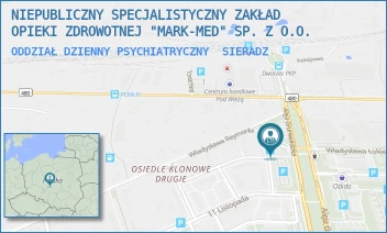ODDZIAŁ DZIENNY PSYCHIATRYCZNY - NIEPUBLICZNY SPECJALISTYCZNY ZAKŁAD OPIEKI ZDROWOTNEJ "MARK-MED" SP. Z O.O. - UL. IGNACEGO PADEREWSKIEGO 1A,  SIERADZ