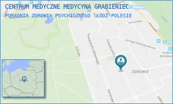 PORADNIA ZDROWIA PSYCHICZNEGO - CENTRUM MEDYCZNE MEDYCYNA GRABIENIEC - UL. GEN. JÓZEFA CHŁOPICKIEGO 49,  ŁÓDŹ-POLESIE