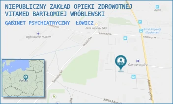 GABINET PSYCHIATRYCZNY - NIEPUBLICZNY ZAKŁAD OPIEKI ZDROWOTNEJ VITAMED BARTŁOMIEJ WRÓBLEWSKI - UL. ARMII KRAJOWEJ 51,  ŁOWICZ