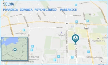 PORADNIA ZDROWIA PSYCHICZNEGO - SELWA - UL. PUŁASKIEGO 21,  PABIANICE