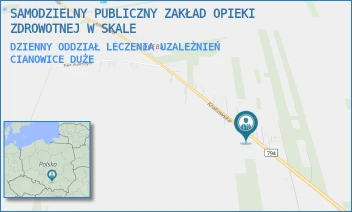 DZIENNY ODDZIAŁ LECZENIA UZALEŻNIEŃ - SAMODZIELNY PUBLICZNY ZAKŁAD OPIEKI ZDROWOTNEJ W SKALE - KRAKOWSKA 250,  CIANOWICE DUŻE