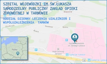 ODDZIAŁ DZIENNY LECZENIA UZALEŻNIEŃ I WSPÓLUZALEŻNIENIA - SZPITAL WOJEWÓDZKI IM.ŚW.ŁUKASZA SAMODZIELNY PUBLICZNY ZAKŁAD OPIEKI ZDROWOTNEJ W TARNOWIE - UL. LWOWSKA 178A,  TARNÓW