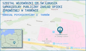 ODDZIAŁ PSYCHIATRYCZNY I - SZPITAL WOJEWÓDZKI IM.ŚW.ŁUKASZA SAMODZIELNY PUBLICZNY ZAKŁAD OPIEKI ZDROWOTNEJ W TARNOWIE - UL. LWOWSKA 178A,  TARNÓW