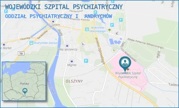 ODDZIAŁ PSYCHIATRYCZNY I - WOJEWÓDZKI SZPITAL PSYCHIATRYCZNY - UL. JAROSŁAWA DĄBROWSKIEGO 19,  ANDRYCHÓW