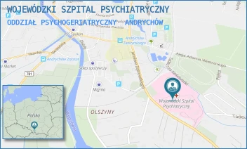 ODDZIAŁ PSYCHOGERIATRYCZNY - WOJEWÓDZKI SZPITAL PSYCHIATRYCZNY - UL. JAROSŁAWA DĄBROWSKIEGO 19,  ANDRYCHÓW