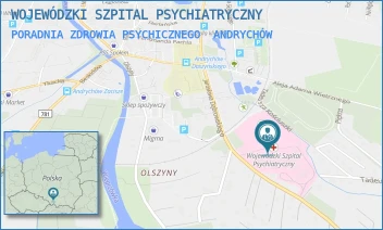 PORADNIA ZDROWIA PSYCHICZNEGO - WOJEWÓDZKI SZPITAL PSYCHIATRYCZNY - UL. JAROSŁAWA DĄBROWSKIEGO 19,  ANDRYCHÓW