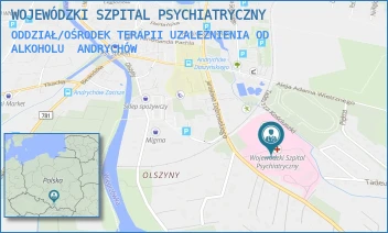 ODDZIAŁ/OŚRODEK TERAPII UZALEŻNIENIA OD ALKOHOLU - WOJEWÓDZKI SZPITAL PSYCHIATRYCZNY - UL. JAROSŁAWA DĄBROWSKIEGO 19,  ANDRYCHÓW