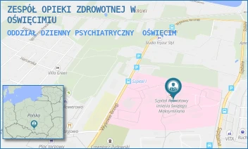 ODDZIAŁ DZIENNY PSYCHIATRYCZNY - ZESPÓŁ OPIEKI ZDROWOTNEJ W OŚWIĘCIMIU - UL. WYSOKIE BRZEGI 4,  OŚWIĘCIM