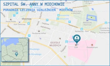 PORADNIA LECZENIA UZALEŻNIEŃ - SZPITAL ŚW. ANNY W MIECHOWIE - UL. SZPITALNA 3,  MIECHÓW