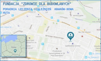 PORADNIA LECZENIA UZALEŻNIEŃ - FUNDACJA "ZDROWIE DLA BUDOWLANYCH" - OS. SPORTOWE 24,  KRAKÓW-NOWA HUTA