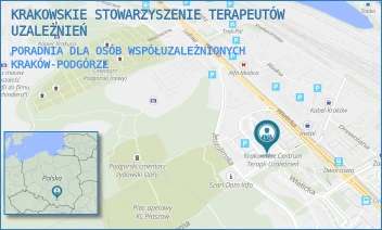PORADNIA DLA OSÓB WSPÓŁUZALEŻNIONYCH - KRAKOWSKIE STOWARZYSZENIE TERAPEUTÓW UZALEŻNIEŃ - UL. WIELICKA 73,  KRAKÓW-PODGÓRZE