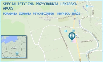 PORADNIA ZDROWIA PSYCHICZNEGO - SPECJALISTYCZNA PRZYCHODNIA LEKARSKA ARCUS - UL. JÓZEFA IGNACEGO KRASZEWSKIEGO 118,  KRYNICA-ZDRÓJ
