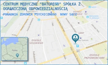 PORADNIA ZDROWIA PSYCHICZNEGO - CENTRUM MEDYCZNE "BATOREGO" SPÓŁKA Z OGRANICZONĄ ODPOWIEDZIALNOŚCIĄ - ALEJE STEFANA BATOREGO 77,  NOWY SĄCZ