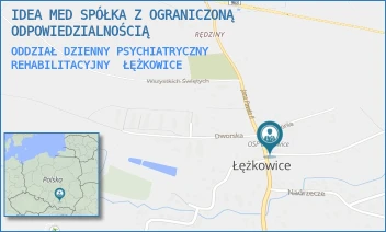 ODDZIAŁ DZIENNY PSYCHIATRYCZNY REHABILITACYJNY - IDEA MED SPÓŁKA Z OGRANICZONĄ ODPOWIEDZIALNOŚCIĄ - ŁĘŻKOWICE 115,  ŁĘŻKOWICE