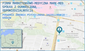 PORADNIA ZDROWIA PSYCHICZNEGO JAGIELLOŃSKIE - FIRMA MEDYCZNA MARK-MED SPÓŁKA Z OGRANICZONĄ ODPOWIEDZIALNOŚCIĄ - UL. OS. JAGIELLOŃSKIE 1,  KRAKÓW