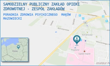 PORADNIA ZDROWIA PSYCHICZNEGO - SAMODZIELNY PUBLICZNY ZAKŁAD OPIEKI ZDROWOTNEJ - ZESPÓŁ ZAKŁADÓW - WITOSA 2,  MAKÓW MAZOWIECKI