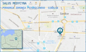 PORADNIA ZDROWIA PSYCHICZNEGO - SALUS MEDYCYNA SPÓŁKA Z OGRANICZONĄ ODPOWIEDZIALNOŚCIĄ - JANA KILIŃSKIEGO 28,  SIEDLCE