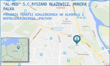 PORADNIA TERAPII UZALEŻNIENIA OD ALKOHOLU I WSPÓŁUZALEŻNIENIA - "AL-MED" S.C.RYSZARD BŁAŻEWICZ, MONIKA PALKA - ŻWIRKI I WIGURY 2,  PUŁTUSK
