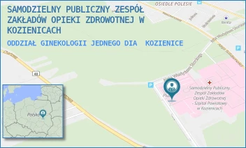 ODDZIAŁ GINEKOLOGII JEDNEGO DIA - SAMODZIELNY PUBLICZNY ZESPÓŁ ZAKŁADÓW OPIEKI ZDROWOTNEJ W KOZIENICACH - AL. WŁ. SIKORSKIEGO 10,  KOZIENICE