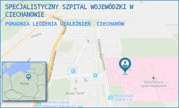 PORADNIA LECZENIA UZALEŻNIEŃ - SPECJALISTYCZNY SZPITAL WOJEWÓDZKI W CIECHANOWIE - POWST. WIELKOPOLSKICH 2,  CIECHANÓW