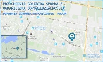 PORADNIA ZDROWIA PSYCHICZNEGO - PRZYCHODNIA GOŁĘBIÓW SPÓŁKA Z OGRANICZONĄ ODPOWIEDZIALNOŚCIĄ - PADEREWSKIEGO 6,  RADOM