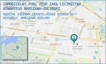 ODDZIAŁ DZIENNY TERAPII UZALENIENIA OD ALKOHOLU - SPZZLO WARSZAWA ŻOLIBORZ-BIELANY - EROMSKIEGO 13,  WARSZAWA BIELANY