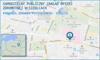 PORADNIA ZDROWIA PSYCHICZNEGO - SAMODZIELNY PUBLICZNY ZAKŁAD OPIEKI ZDROWOTNEJ W SIEDLCACH - STAROWIEJSKA 15,  SIEDLCE