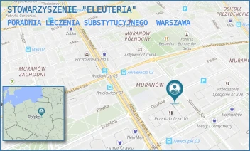 PORADNIA LECZENIA SUBSTYTUCYJNEGO - STOWARZYSZENIE "ELEUTERIA" - DZIELNA 7,  WARSZAWA
